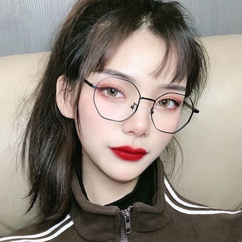 Kính Mát Gọng Đa Giác Chống Ánh Sáng Xanh Thời Trang Cho Nam Và Nữ