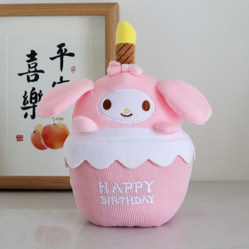 Búp Bê Nhồi Bông Hình Bánh Kem Sinh Nhật Vui Nhộn Dành Cho Bạn Gái