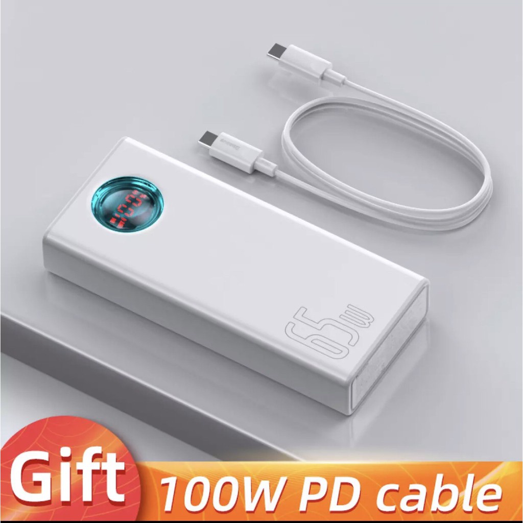 Sạc dự phòng Baseus 65W PD 30000mah sạc nhanh dùng cho smatphone/ipad.Chính hãng