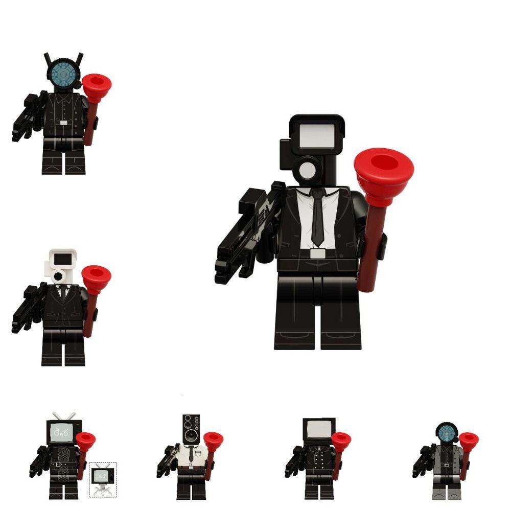 Mô hình đồ chơi khối lắp ráp MKEB hình người đàn ông Toiletkibidi mkeb skibidi/ Tivi Sitan có thể tháo rời cho người lớn