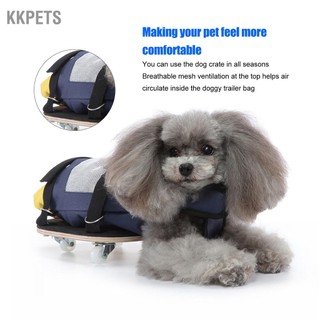 Kkpets thú cưng xe lăn composite ván tê liệt chó với vải oxford túi kéo cho nhỏ mèo