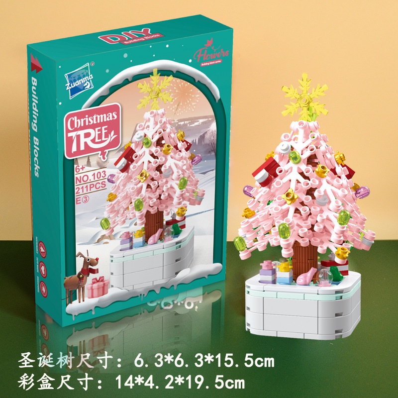 Cây Thông Giáng Sinh Lắp Ráp Nhỏ Để Bàn Trang Trí Sáng Tạo