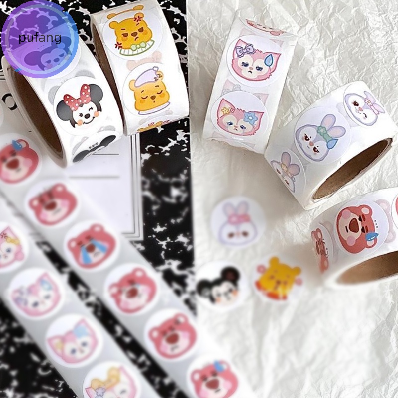 Pufang kawaii Sanrio 'S new round seal Nhãn Dán Trang Trí Sổ Tay Hình Cô Gái / Trái Tim Dễ Thương vn