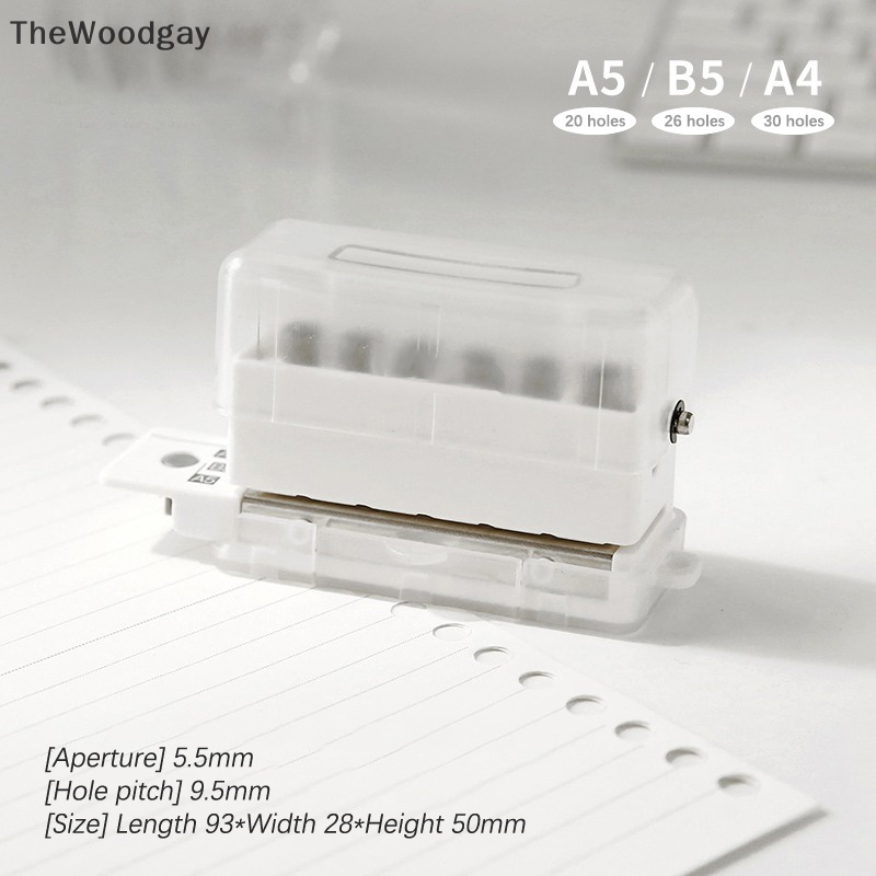 Dụng Cụ Đục Lỗ Giấy 6 Lỗ Khổ a4 b5 diy Tiện Dụng