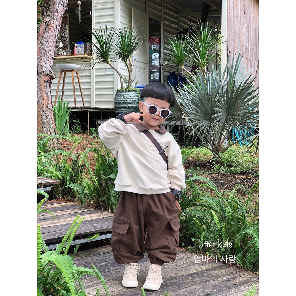 QUẦN KAKI BO CHÂN PHONG CÁCH HÀN QUỐC CHO BÉ GÁI VÀ BÉ TRAI 23001