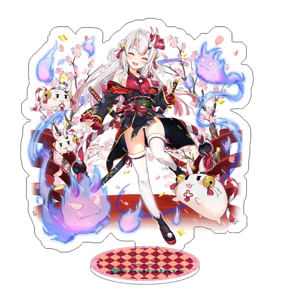 Mô hình Standee Hololive Vtuber Usada Pekora Uruha Rushia Hosimati Suisei Inugami Phụ kiện trang trí để bàn góc học tập