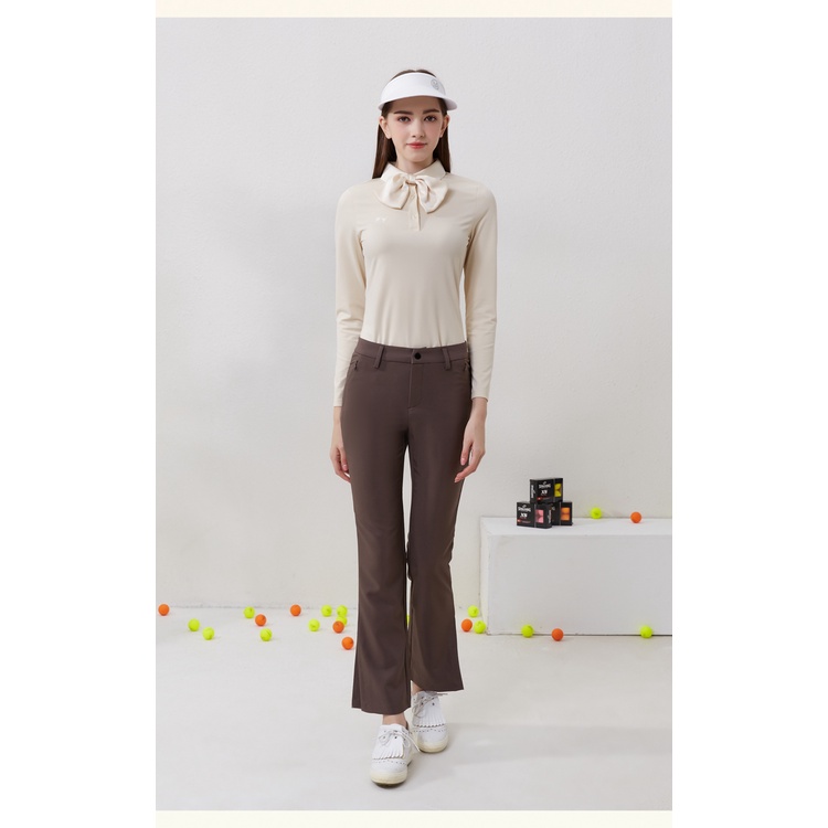 Quần Dài Ống Loe Lưng Thun Co Giãn Tốt Thời Trang Xuân Thu Cho Nữ Chơi golf ca7l