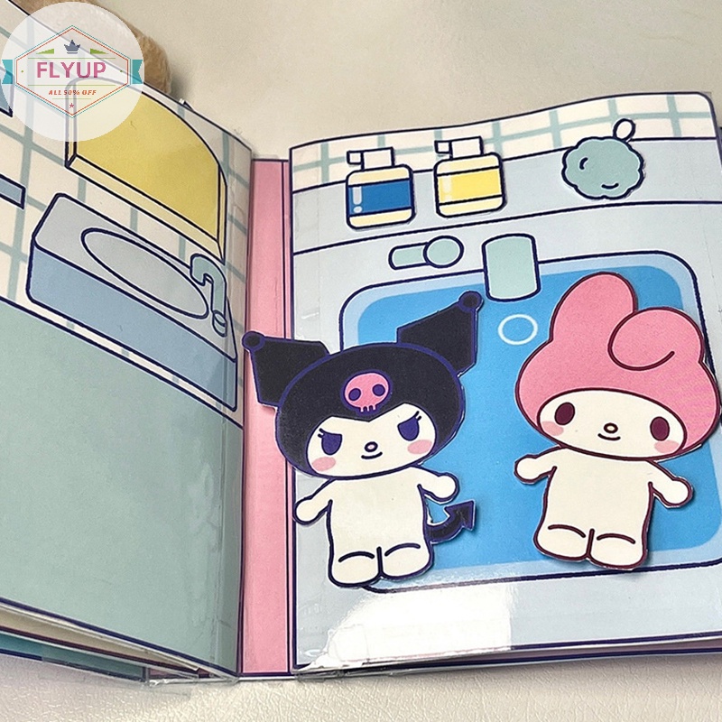 Flyup Sách sanrio doudou Thủ Công Tự Làm Hình Thỏ melody Yên Tĩnh Cho Bé Gái vn