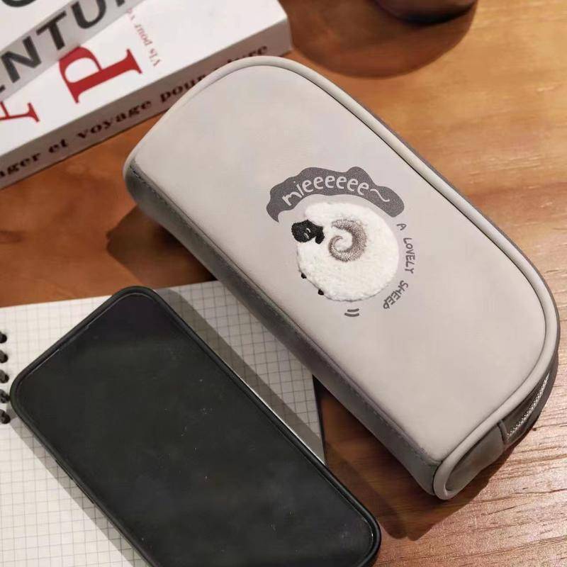 Túi Đựng Bút Chì In Hoạt Hình Mèo Kiểu retro Dễ Thương Cho Học Sinh Trung Học