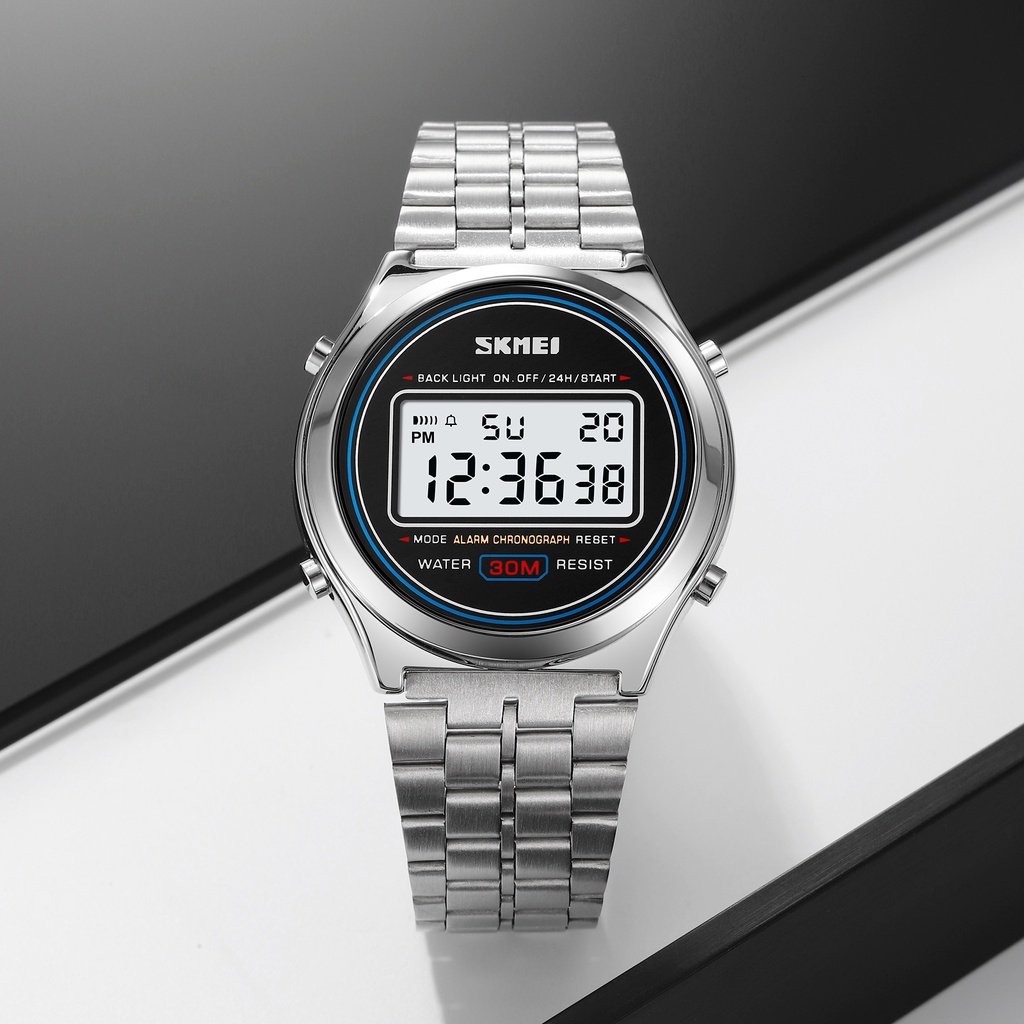 Skmei Đồng Hồ Thể Thao Điện Tử Chống Thấm Nước Bằng Thép Không Gỉ 2146