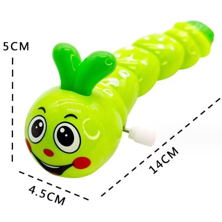 Đồ chơi con sâu vặn cót lắc đuôi bằng nhựa an toàn cho bé