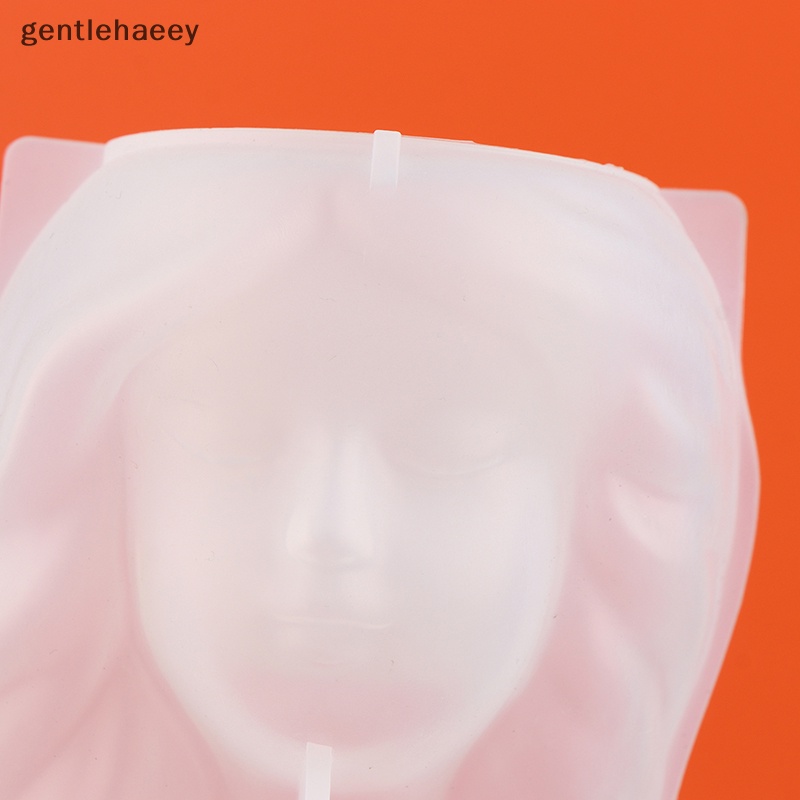 Khuôn silicone Làm Chậu Hoa resin Pha Lê epoxy Hình Cô Gái Dễ Thương diy