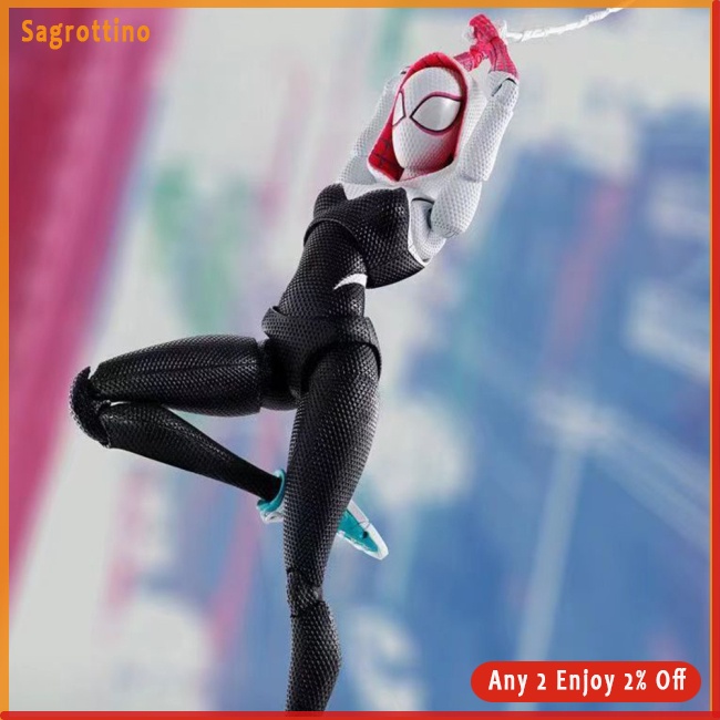 Mô Hình Nhân Vật Người Nhện Hoạt Hình shf spider-gwen Quà Tặng Trang Trí
