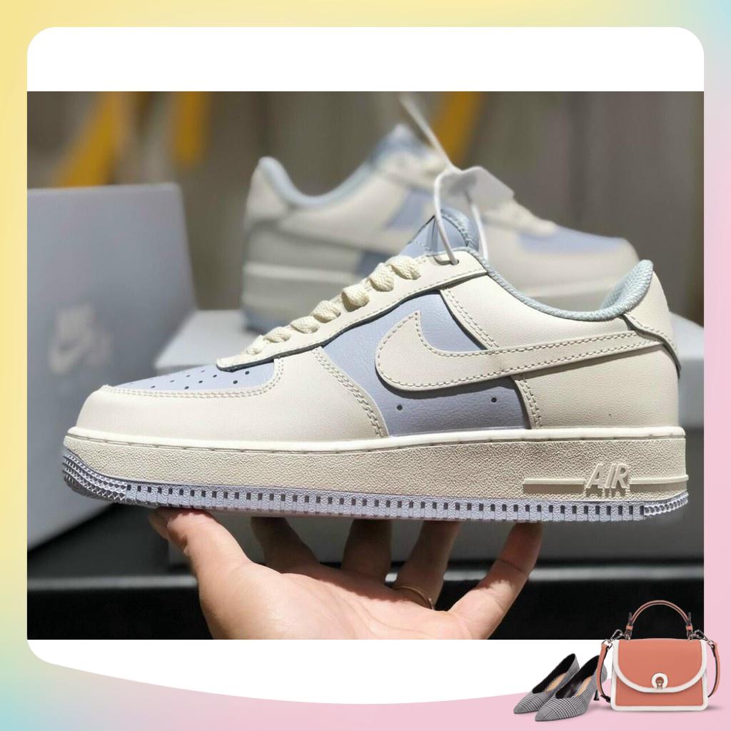 Giày thể thao sneaker AF1 xanh trắng  nam nữ hot hit  full bill box