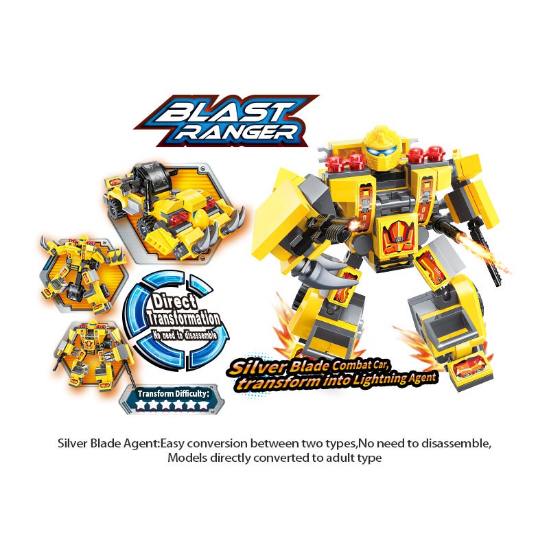 Robot lắp ráp biến hình Bộ Lắp Ráp obot biến hình đồ chơi biến hình siêu