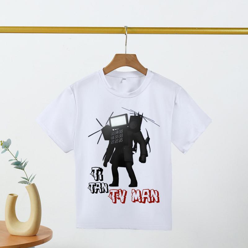 Áo thun Skibidi Toilet Nhiều Nhân Vật TVMan Speakerman Cameraman Áo Cộc Tay quà tặng sinh nhật dành cho bé