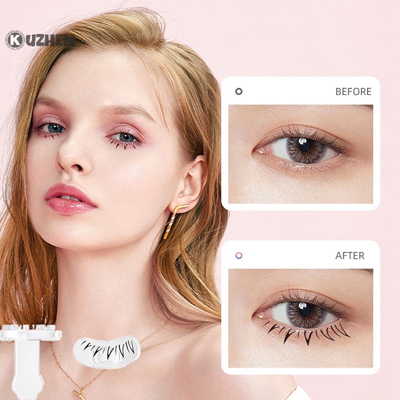 Kuzhen Con Dấu In Lông Mi Giả Có Tay Cầm Bằng silicone