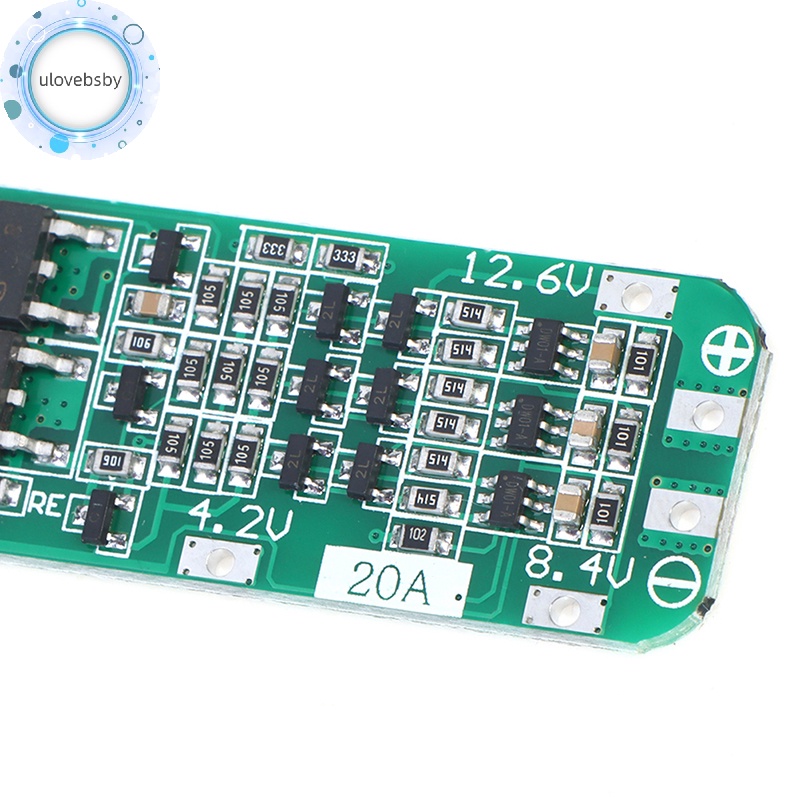 Bảng Mạch Sạc Pin lithium 18650 Dc bms 12.6v ulovebsby 3s 20a li-ion