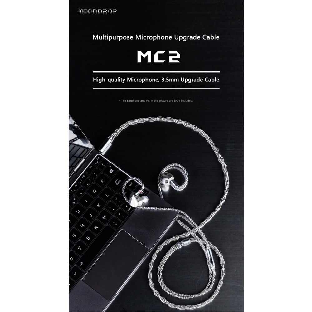 Dây Cáp Micro mc2 Nâng Cấp 3.5mm 0.78mm 2pin Mạ Đồng Không Oxy Kèm mic Cho kato aria se