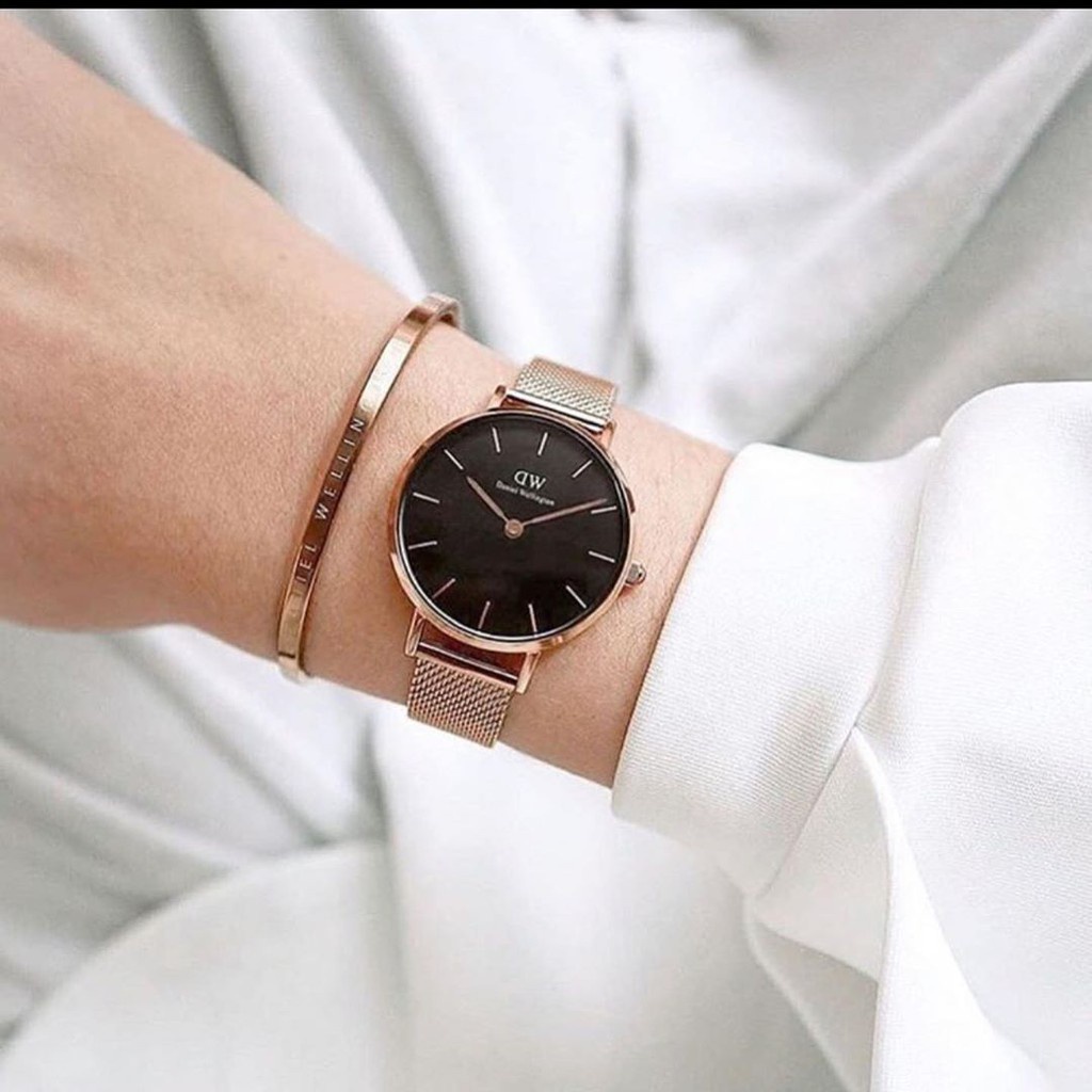 Combo Đồng Hồ Nữ Daniel Welington Classic Petite Dây Kim Loại Chính Hãng - Danielwatchstore .