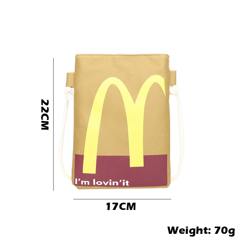 Túi Đeo Chéo Đựng Điện Thoại Siêu Nhẹ Họa Tiết Mcdonald 'S 2023