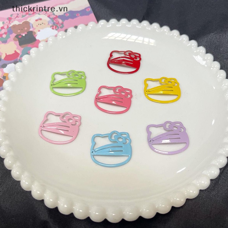 Set 5 Kẹp Tóc Kim Loại Hình hello kitty Đáng Yêu Cho Bé Gái y2k vn