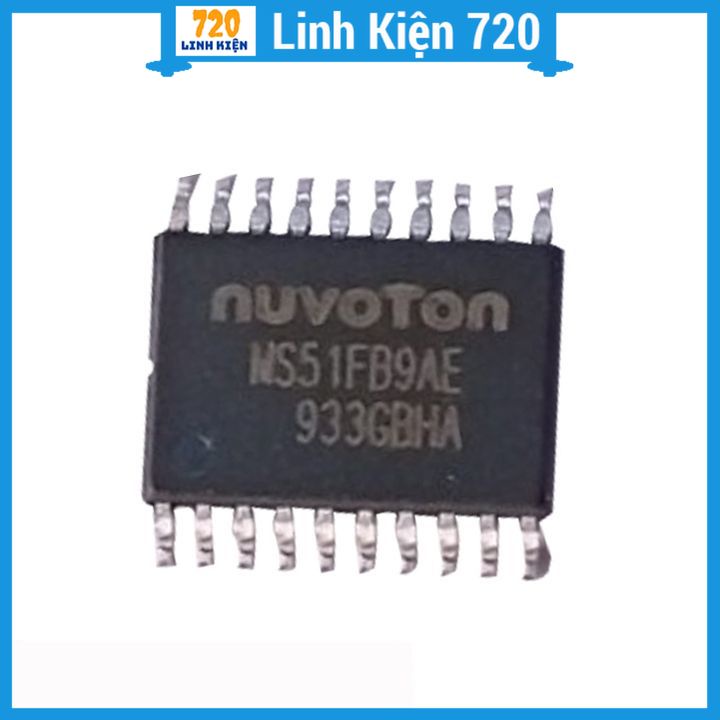 IC Nuvoton MS51FB9AE dải điện áp 2.4-5.5V