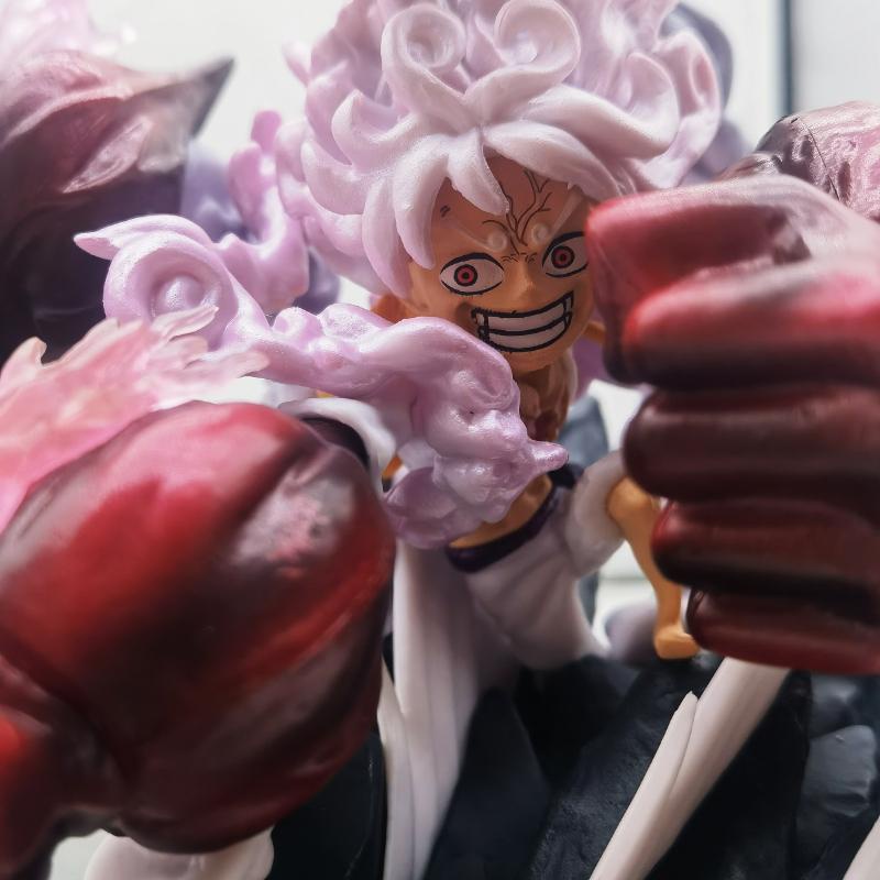 Mô hình Luffy Gear 5 có 5 nắm đấm đỏ cao 17 cm - Mô hình One Piece