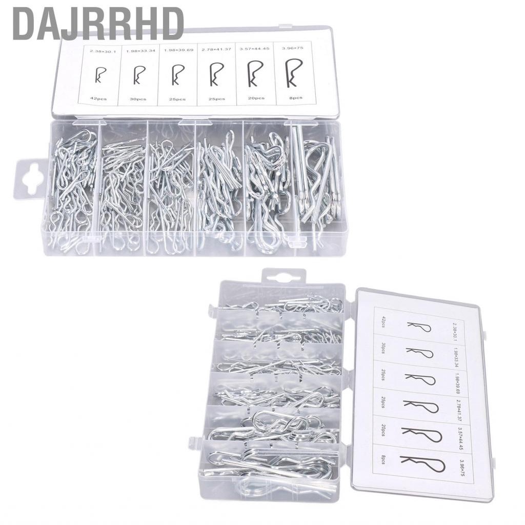 Dajrrhd 150PCS Spring Cotter Pin Assortment Set R Shaped Trailer Hitch Pins Fastener♡