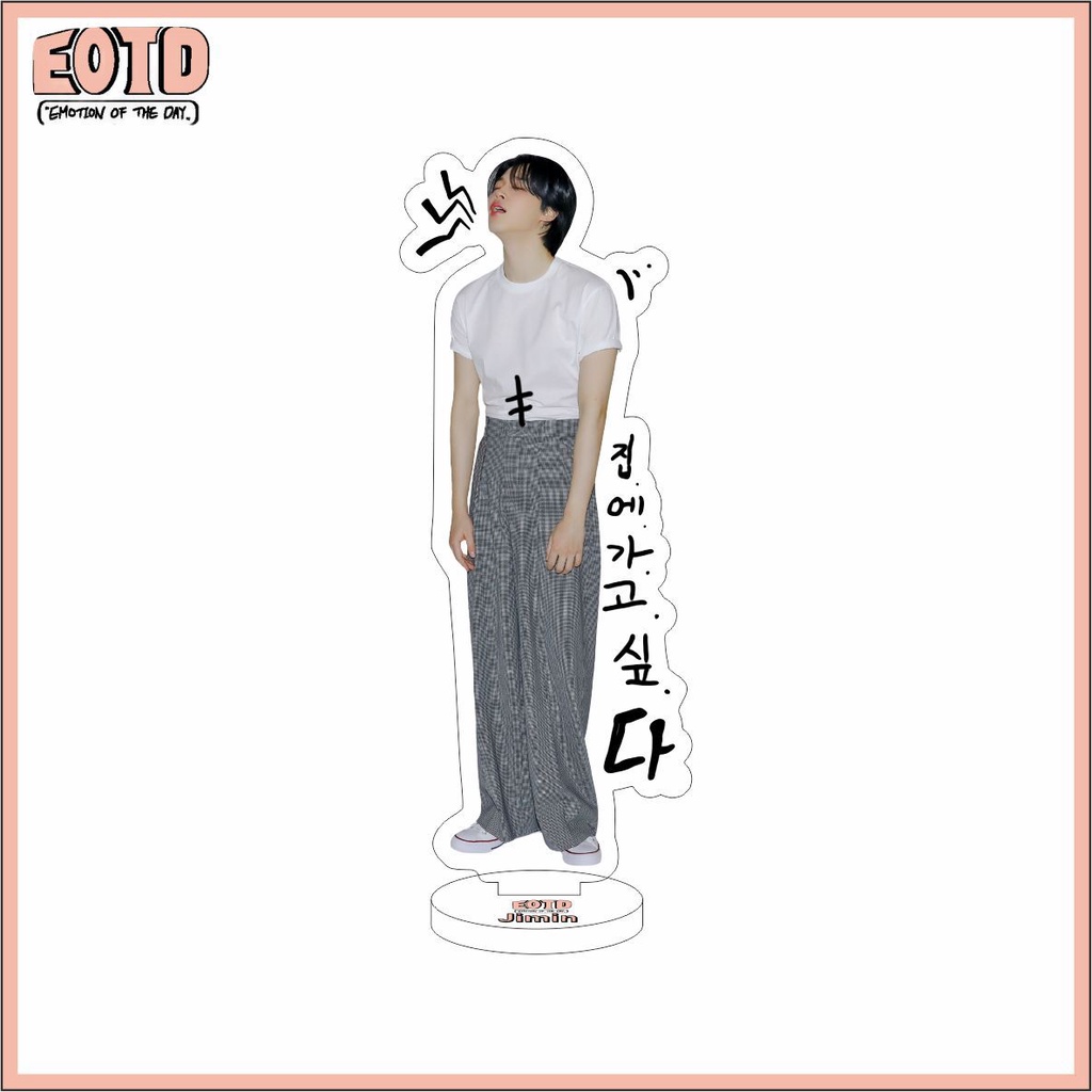Bảng Hiệu Hai Mặt acrylic kpop bts 2023 jimin Để Bàn Trang Trí