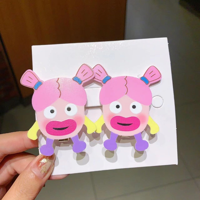 Kẹp Tóc Búp Bê Xấu Xí Dễ Thương Vui Nhộn Cho Bé Gái