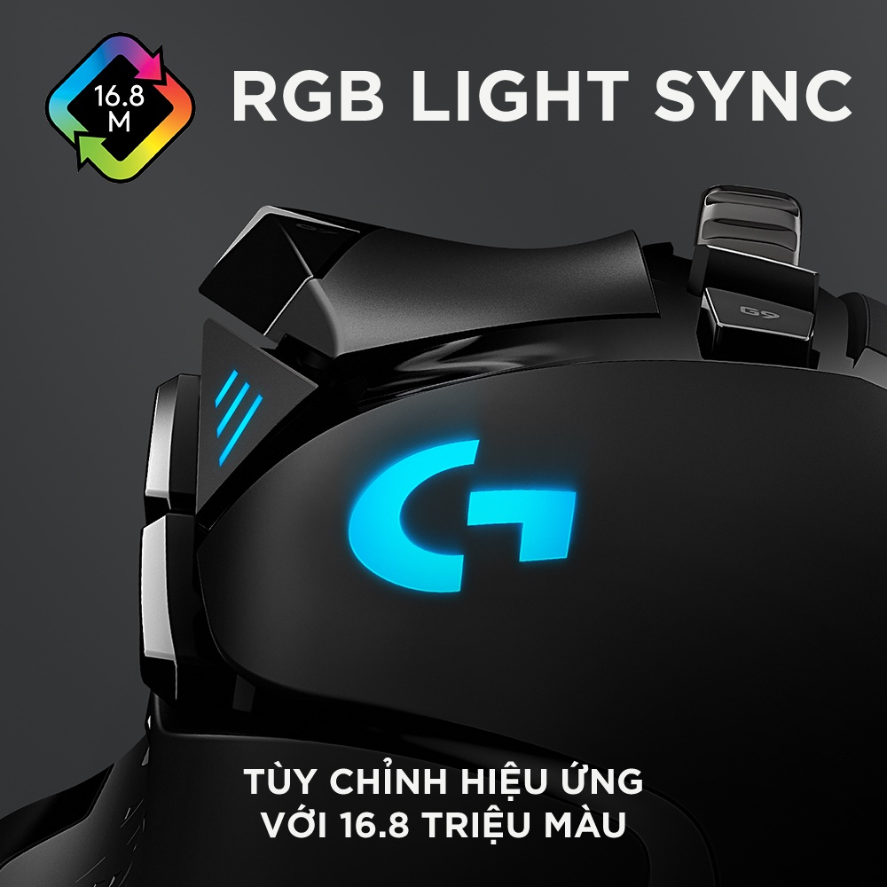 Chuột game có dây Logitech G502  - Cảm biến 25k, RGB, 11 nút lập trình