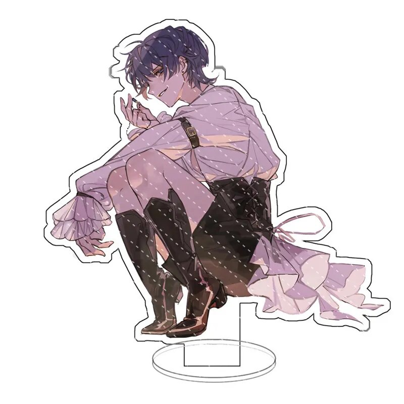 Mô hình Standee Anime Genshin Impact Xiao hnlkh Scaramouche Phụ kiện trang trí để bàn góc học tập