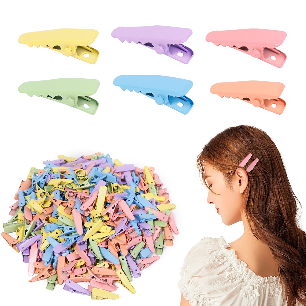 Kẹp Tóc mini Bằng Kim Loại Màu Cầu Vồng Dễ Thương Cho Bé Gái
