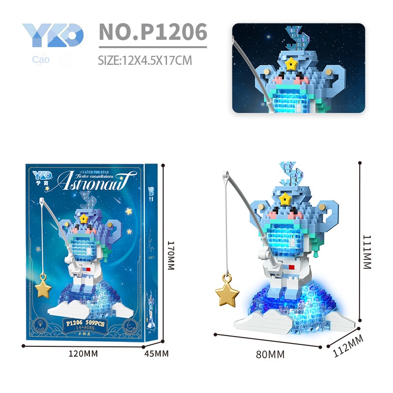 Lego Đồ Chơi Lắp Ráp Phi Hành Gia Hoạt Hình Độc Đáo