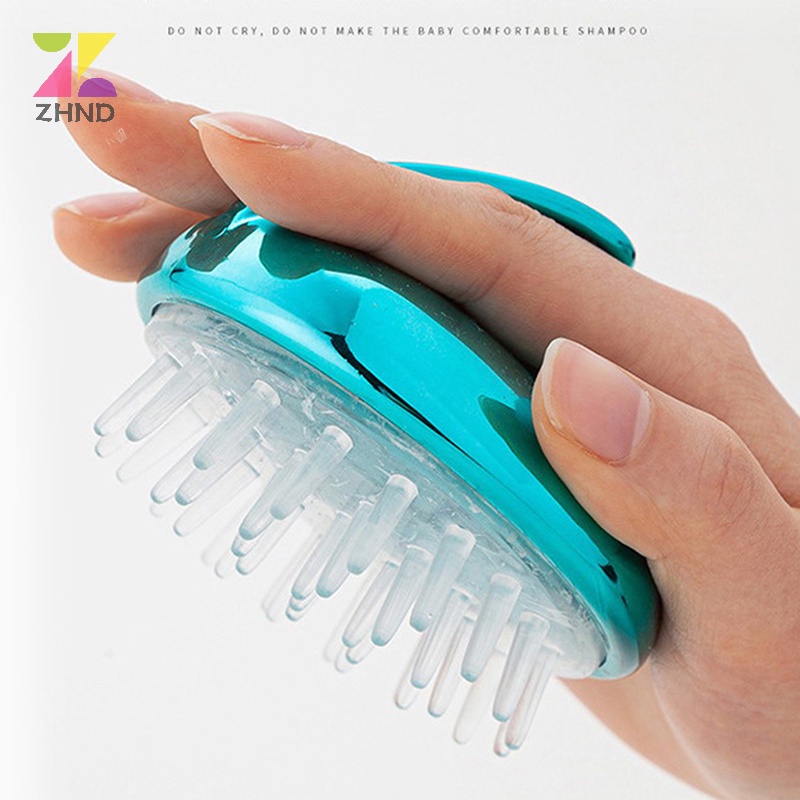 Zhuzhengde Bàn Chải Gội Đầu massage Thư Giãn Chăm Sóc Da Đầu