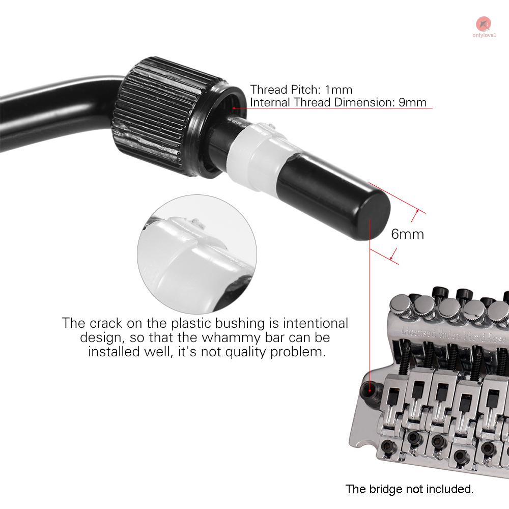 Thanh tremolo tremolo Trebrato arm whammy Đòn Bẩy Cho Hệ Thống Cầu Đàn guitar Điện Đen