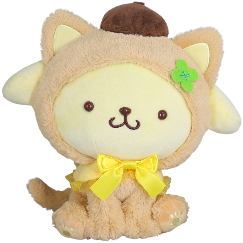 Đồ chơi nhồi bông Hình Mèo sanrio kuromi cinnamoroll Poacco melody Dễ Thương