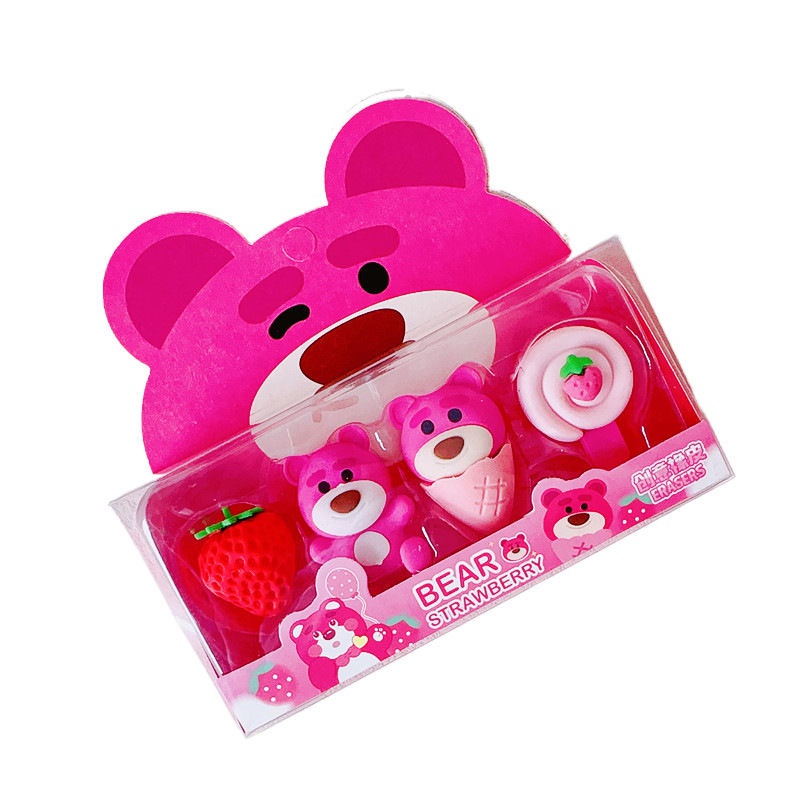 Mới Cục Tẩy Da Hình Gấu / Dâu Tây / Voi Siêu Dễ Thương