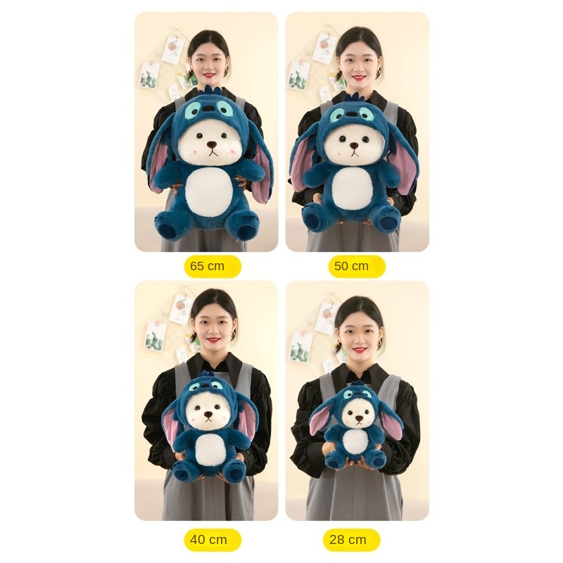 Thú Nhồi Bông Hình Gấu Hoạt Hình Xinh Xắn Sáng Tạo