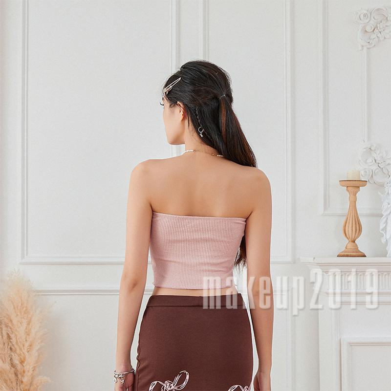 Áo Ống Không Dây Màu Sắc Thời Trang Mùa Hè Cho Nữ