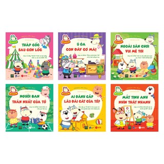 Sách - Combo 6 cuốn Wolfoo Ehon