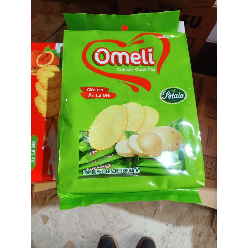 (Chính hãng) Bánh Omeli Cracker Túi 300g