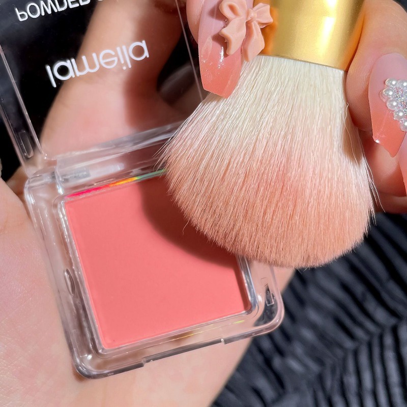 Kasys Phấn Má Hồng Đơn Sắc Màu nude Nguyên Chất Làm Sáng Da Lâu Trôi Tự Nhiên