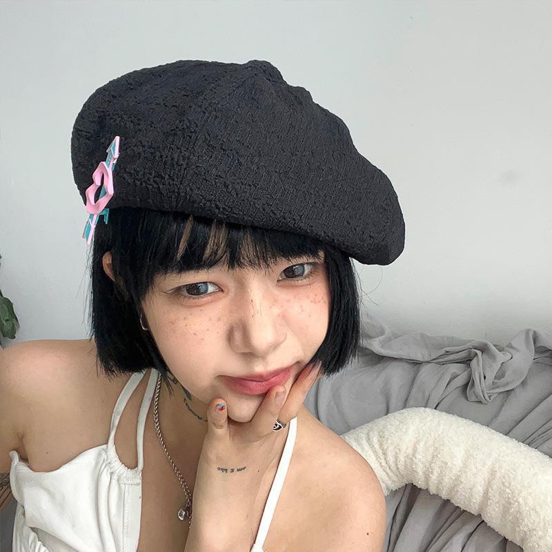 SẴN HÀNG -Mũ Beret Thiết Kế Xinh Xắn Hợp Thời Trang Mũ Beret Mỏng Màu Sắc Ngọt Ngào Thời Trang Mùa Hè Cho Nam Nữ