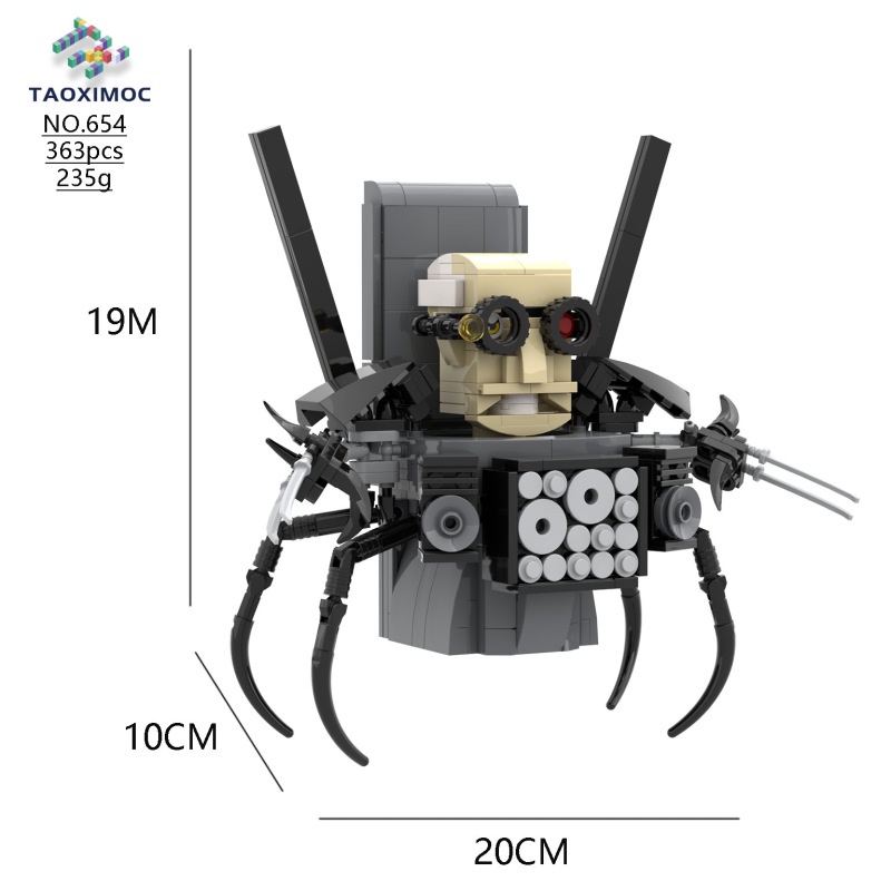 Moc Bộ Đồ Chơi lego Skibidi Toilet Xếp Hình toilet Vui Nhộn Cho Bé