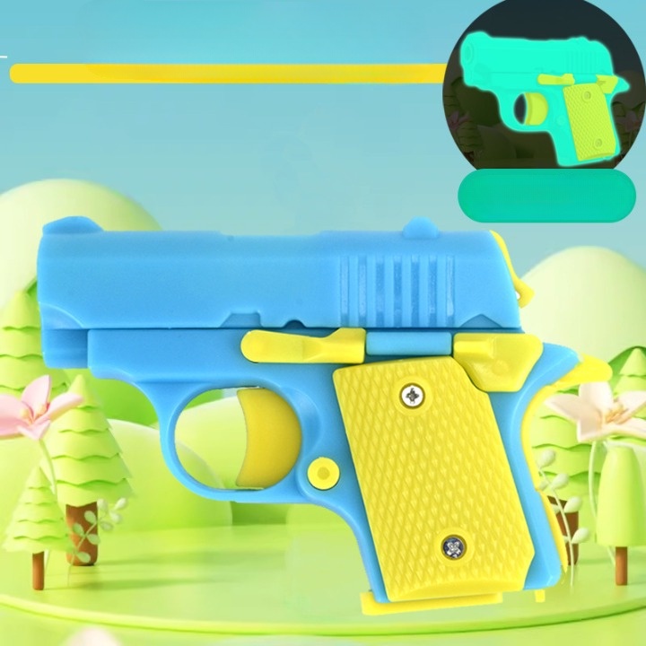 Súng Đồ Chơi Mô Hình 3D Mini, Súng Cà Rốt 1911 Vô Tri Giải Tỏa Căng Thẳng Cho Bé Loại 1 Đầy Đủ Chi Tiết