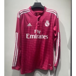  Áo Thun Thể Thao Tay Dài In Logo real madrid Size s-Xl 14-15 