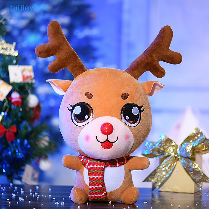 Búp Bê Nhồi Bông Mềm Hình Ông Già Noel Tuần Lộc Giáng Sinh Dễ Thương
