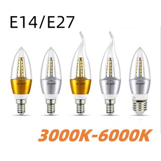Bóng đèn led e14 e27 5w hình nến